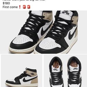 Nike Black and White High-Top Sneakers with Retro Style